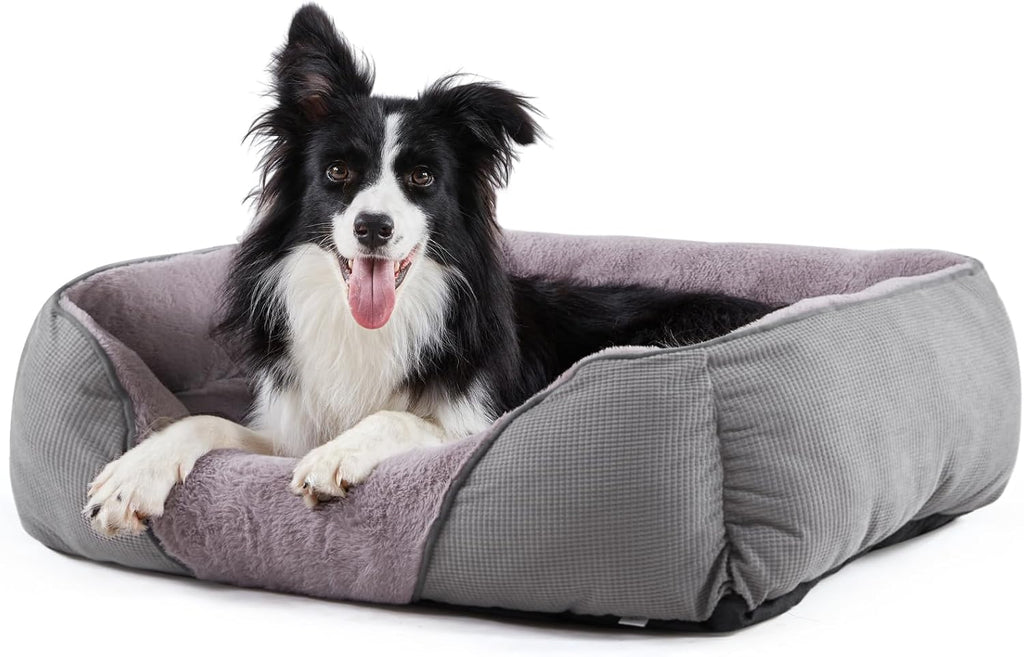 Ultimate Orthopedic Medium Dog Bed - Cozy, Washable Calming Cuddler with Anti-Slip Base for Maximum Comfort