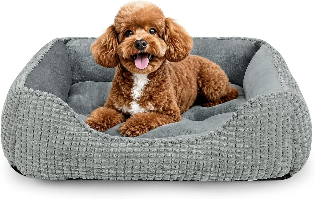 Ultimate Orthopedic Medium Dog Bed - Cozy, Washable Calming Cuddler with Anti-Slip Base for Maximum Comfort