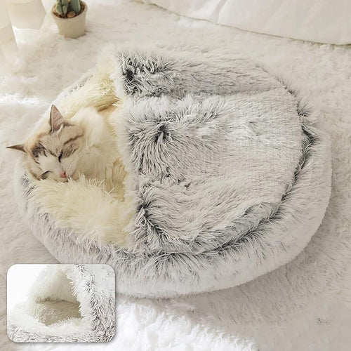 Calming Paw Nest™ – Anti-Anxiety Sleep Cave for Cats & Small Dogs